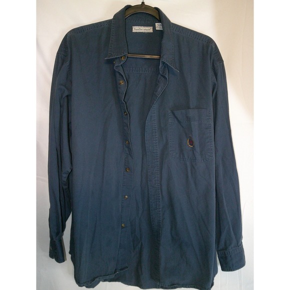 Vintage Bugle Boy Company Mens Long Sleeve Button Up Shirt Casual - Picture 1 of 3